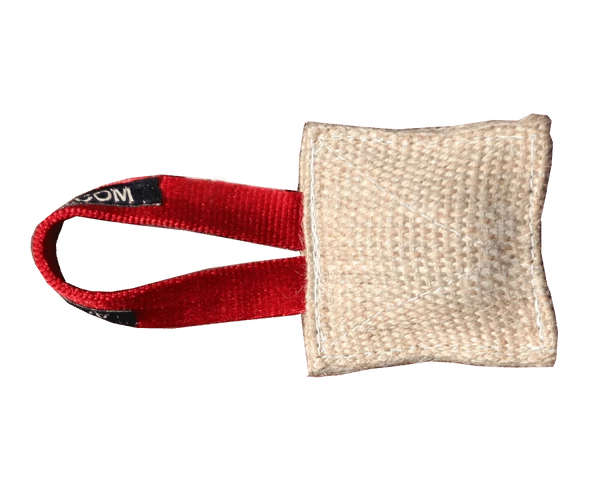 Jute Mini Tug W/ Squeaker 3.5x3.5