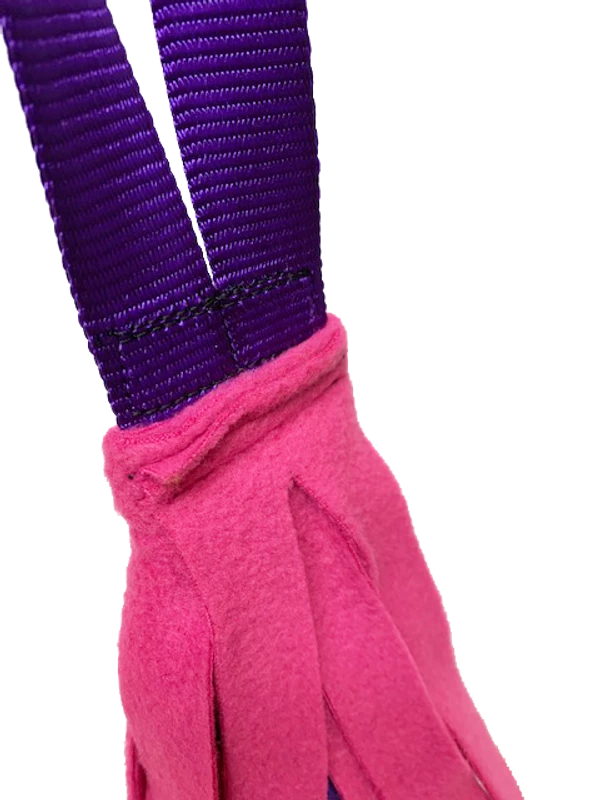 51 Fleece Tails Tug W/Squeaker Ball - Image 2