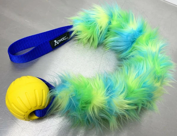 Fur Bungee W/Foam Ball Tug - Image 7
