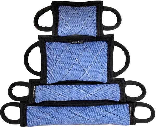 Blue Herringbone Jute Tugs