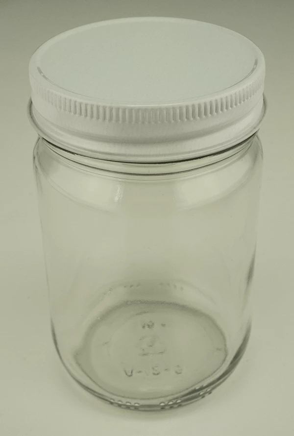 12 Oz. Glass Jar W/ Metal Cap - Image 2