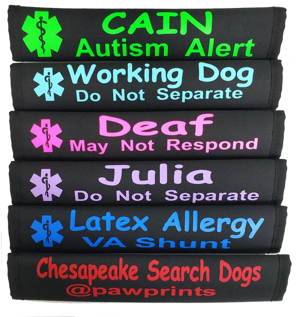 Custom Text Medical Alert Padded Seat Belt Cover