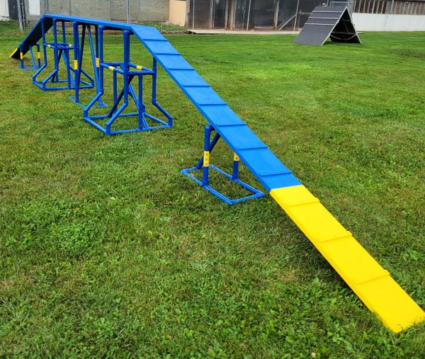 Agility PVC Deluxe Double Dog Walk Bases W/Side Ramps - Image 3