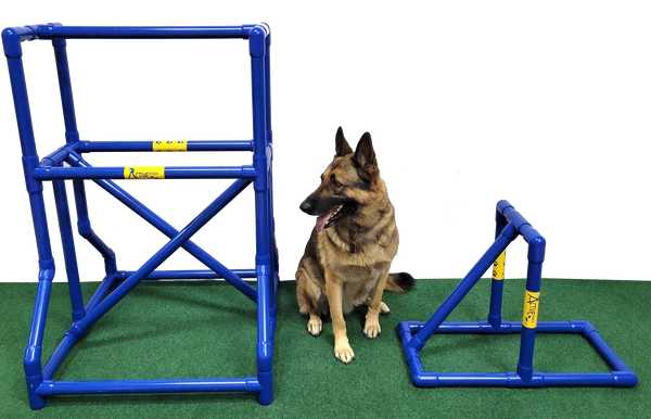 Agility PVC Deluxe Double Dog Walk Bases W/Side Ramps - Image 4