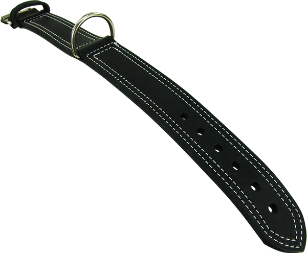 Center D-Ring Leather Dog Collar 2" - Image 6