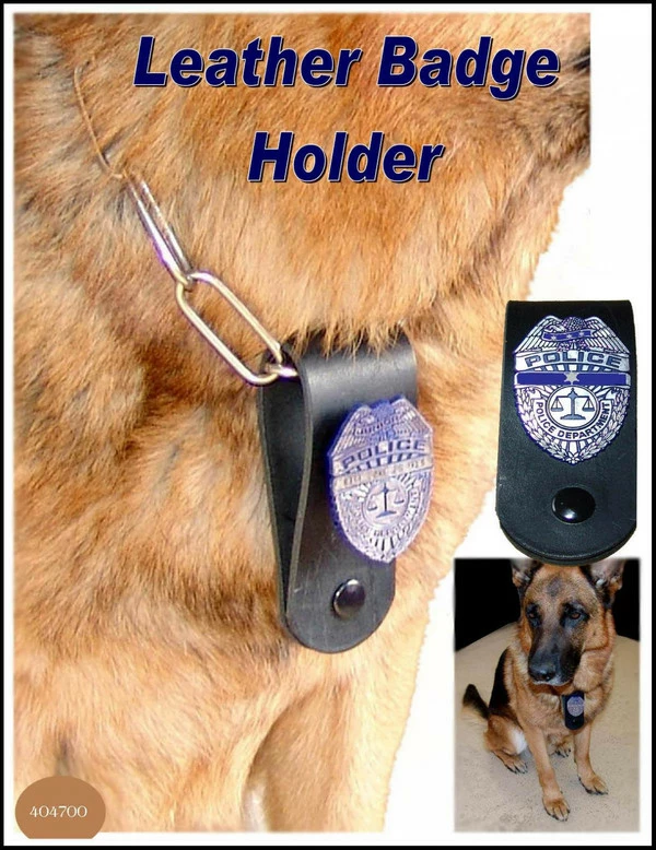 Leather K9 Badge Holder - Image 4