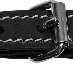 Stitched Leather Dog Collar 1"