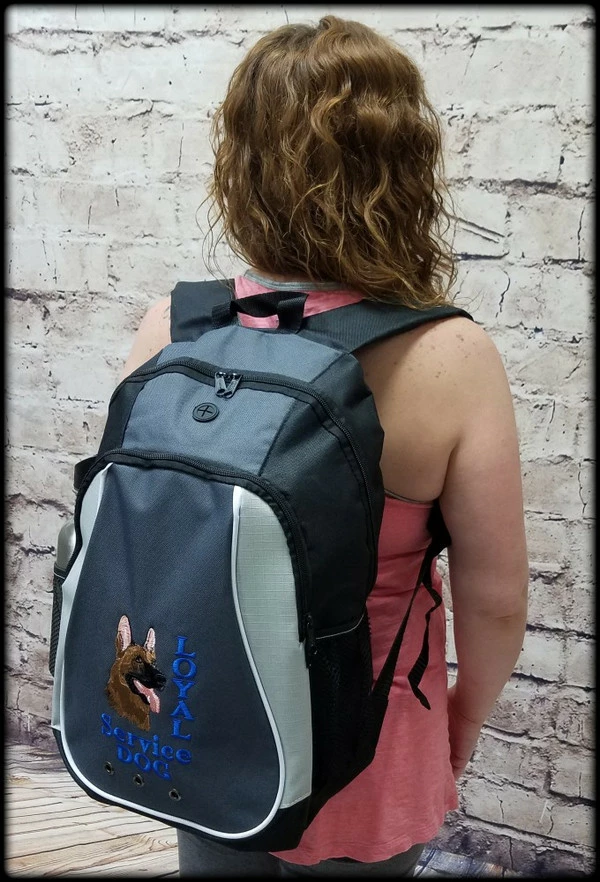Embroidered Service Dog Backpack - Image 4