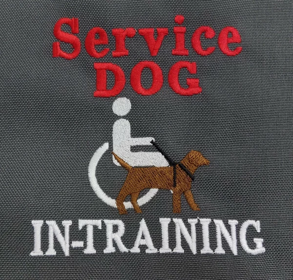 Embroidered Service Dog Backpack - Image 9