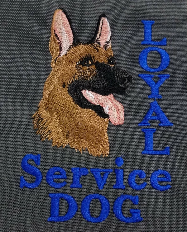 Embroidered Service Dog Backpack - Image 6