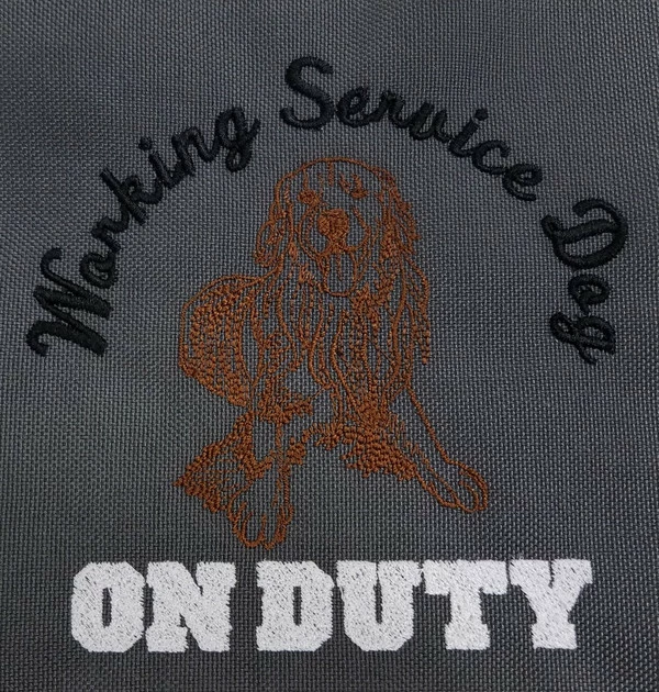 Embroidered Service Dog Backpack - Image 13
