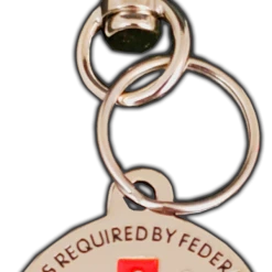 Service Dog Tag Medical Alert - ADA Access Required Chrome Tag