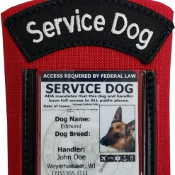 Clip-On Service Dog ID Pouch