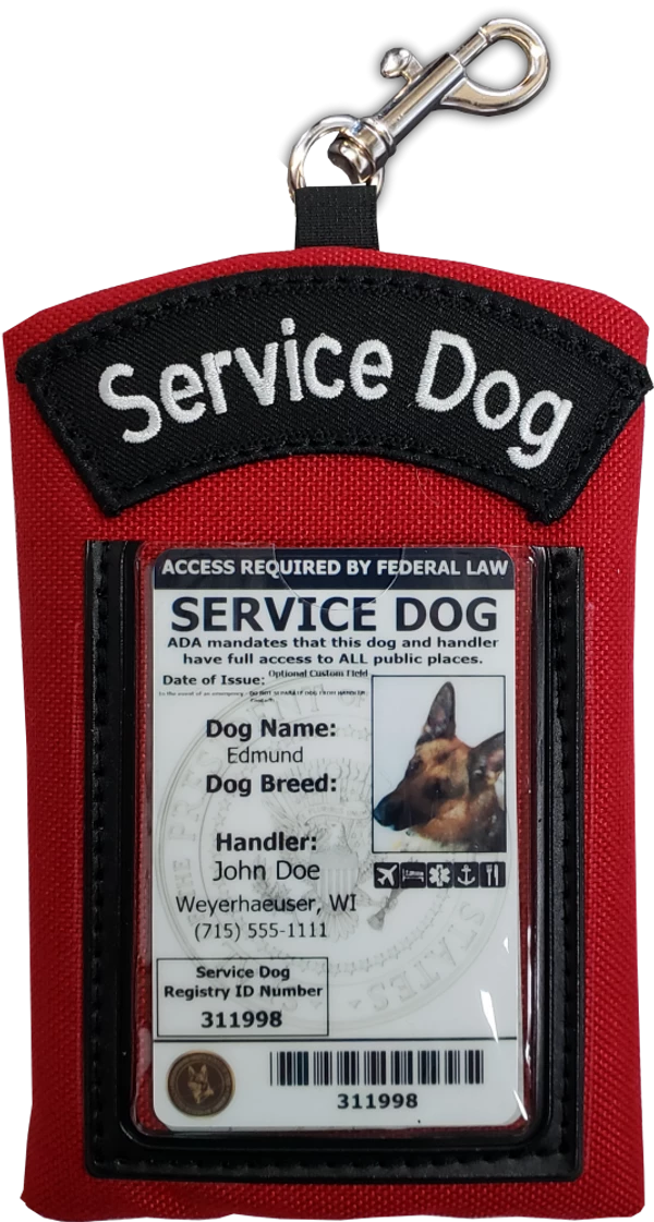 Clip-On Service Dog ID Pouch