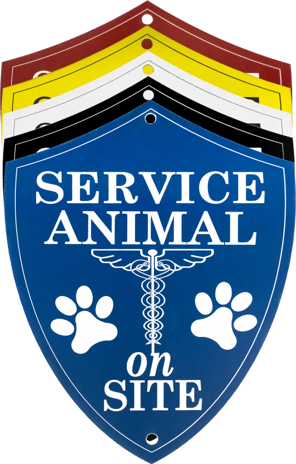 Engraved Service Animal Sign