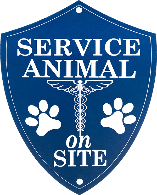 Engraved Service Animal Sign - Image 3