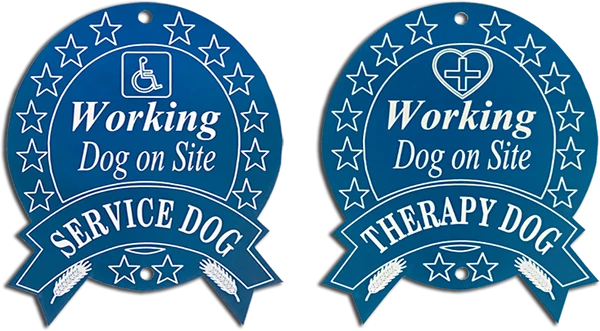 Engraved Therapy/Service Dog Sign - Image 3