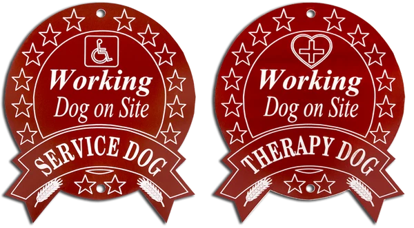 Engraved Therapy/Service Dog Sign - Image 4