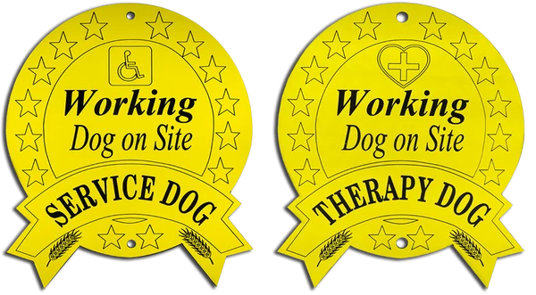 Engraved Therapy/Service Dog Sign - Image 6