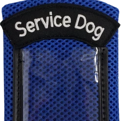Spacer Mesh Clip-On Service Dog Zippered ID Pouch