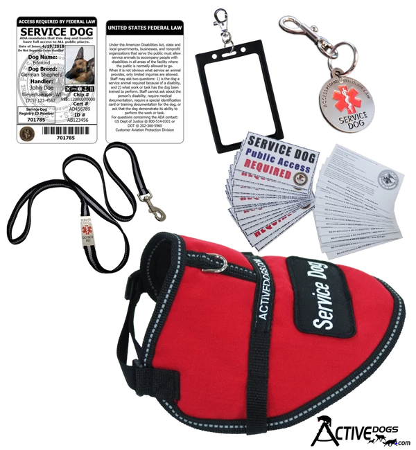 Deluxe Small Service Dog Vest Starter Kit