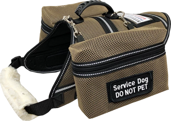 Ultimate Mesh Working Dog Vest W/ Clip-On Accessory Bags - Image 4