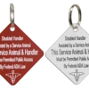 Disabled Handler With Service Dog Tag