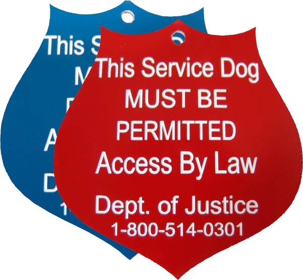 Mobility Service Dog Engraved Tag - Image 2