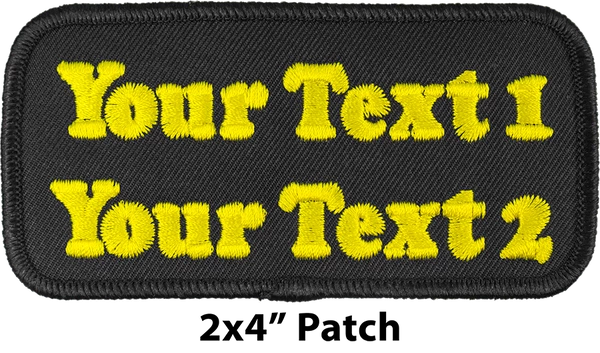 Custom Embroidered Text Patch - Image 3