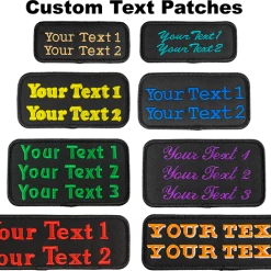 Custom Embroidered Text Patch