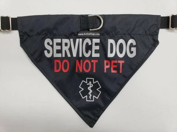 Service Dog Reflective Bandana Dog Collar - Image 3
