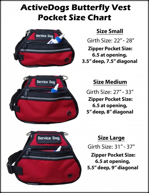 Butterfly Cape Service Dog Vest With Pockets - Image 4