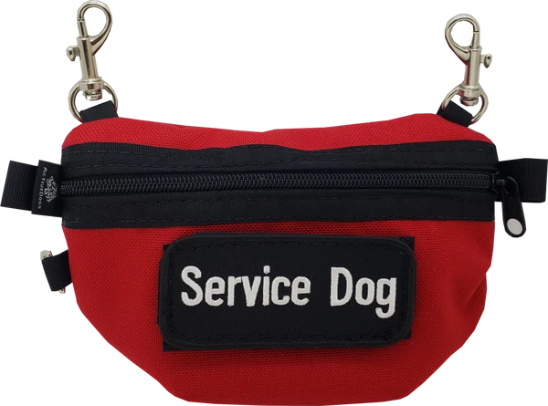 Service Dog Clip-on Small Bag W/ Patch