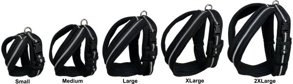 Padded Easy Walk Harness No Pull Dog Vest- Black Reflective Spacer Mesh - Image 5