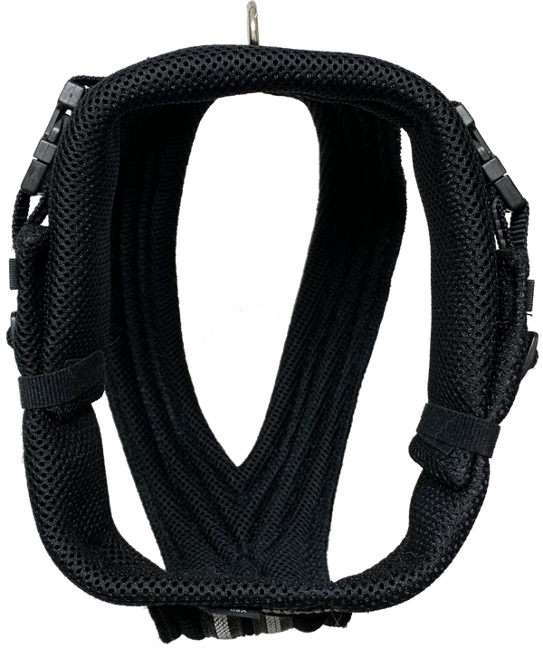 Padded Easy Walk Harness No Pull Dog Vest- Black Reflective Spacer Mesh - Image 17