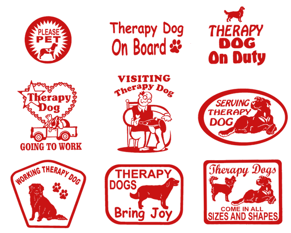 Vinyl Therapy Dog Decal - Image 5