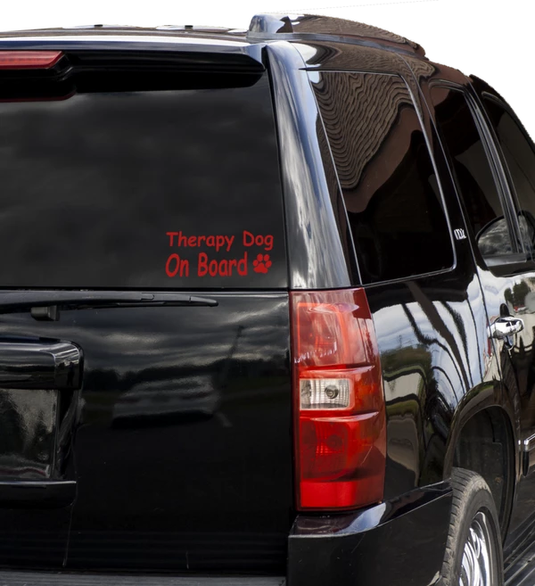 Vinyl Therapy Dog Decal - Image 4
