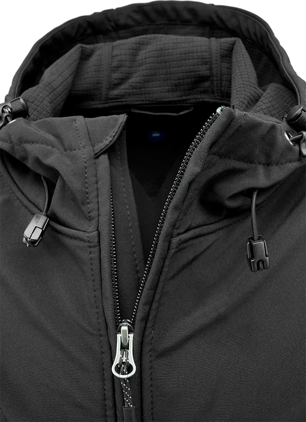 Custom Logo Hooded Softshell Jacket - Image 3