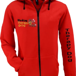 Embroidered Therapy Dog Hoodies