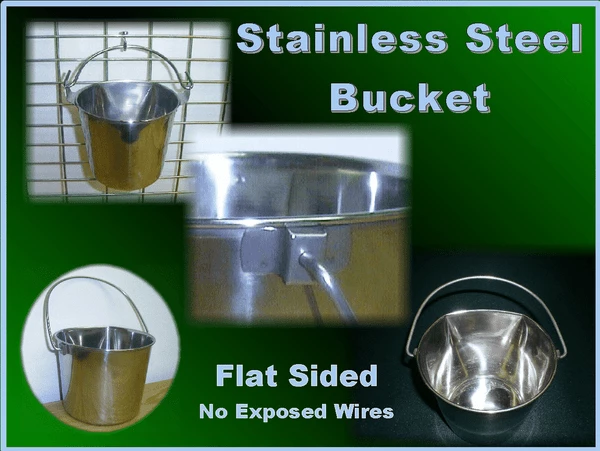 Stainless Steel Flat Sided Pails - Image 4