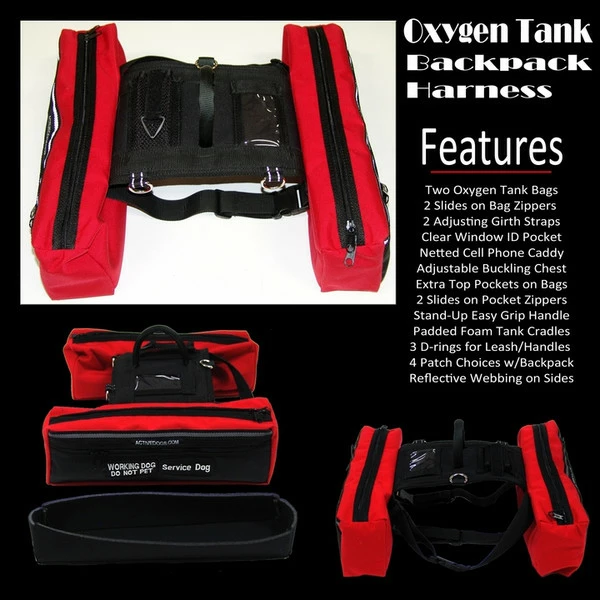 Service Dog Oxygen Carrier Backpack Harness - Image 4